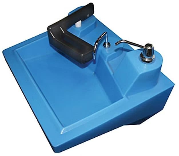 Super Mate wheelchair-accessible portable sink