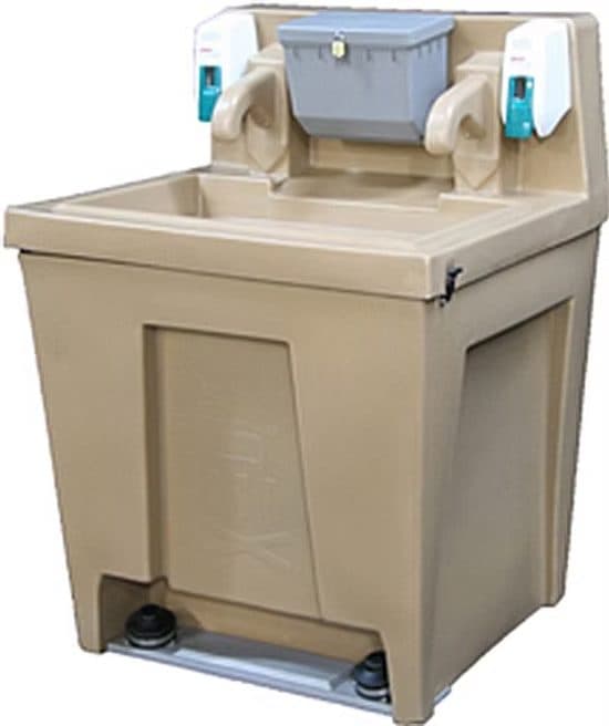 SuperTwin two-station portable handwashing sink